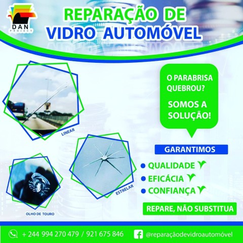 Venda Reparação de Vidro automóvel