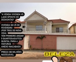 A venda Vivenda V5 atrás Peojecto Nova Vida do Lado Oposto ao Deskontão