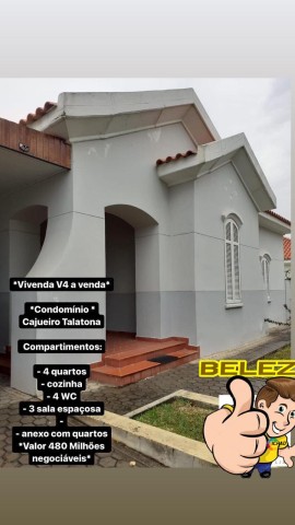 Venda Vivenda Terréa T4 no Condomínio Cajueiro Talatona