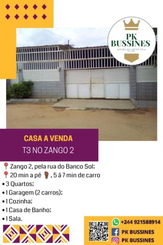 Venda CASA Á VENDA NO ZANGO 2
