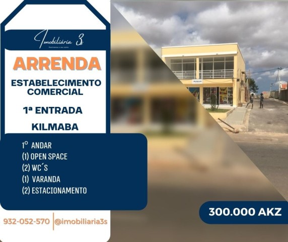 Venda ARRENDA ESTABELECIMENTO COMERCIAL 1ª ENTRADA KILAMBA
