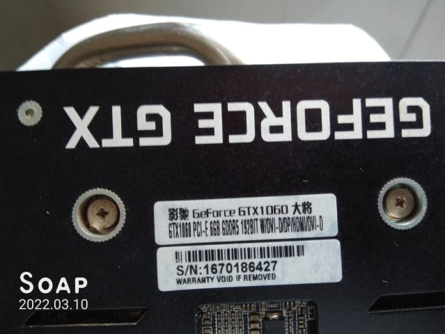Venda Placa Gráfica GeForce 10160 Ti Gtx 6GB