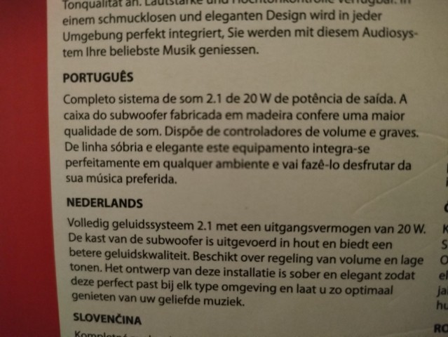 Venda Sistema de som 2.1 novo