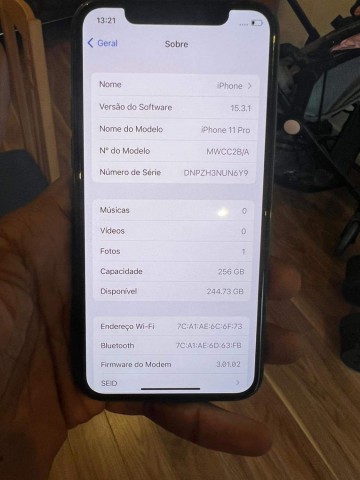 Venda IPhone 11 pro 256 GB