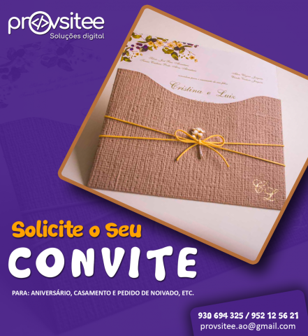 Venda Criação de convites diversos