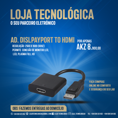Venda ADAPTADOR DISPLAYPORT PARA HDMI
