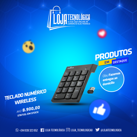 Venda TECLADO NUMERICO WIRELESS