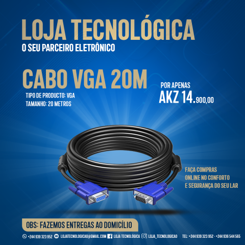 Venda CABO VGA 20M