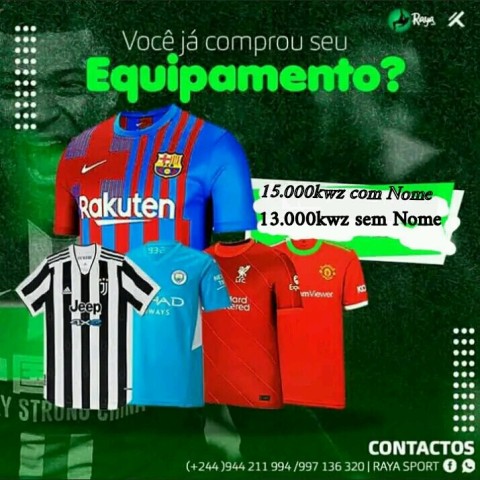 Venda Camisola de clubes