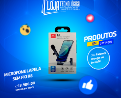 A venda MICROFONE LAPELA WIREESS K8