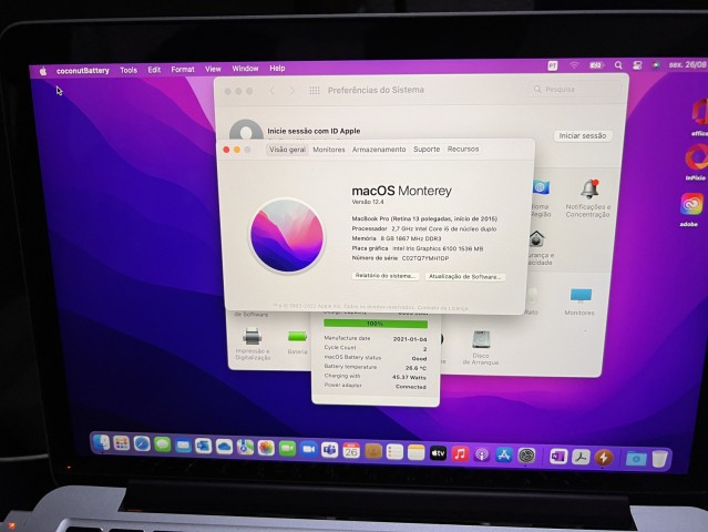 Venda Macbook Pro 2015 | 250 GB SSD | Core I5