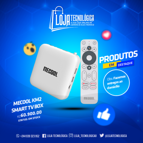 Venda MECOOL KM2 GOOGLE STREAMING