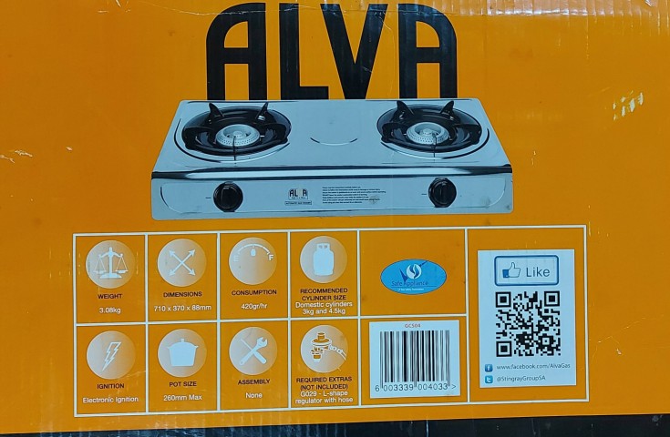 Venda Fogão a gás automático de aço inoxidável de duas bocas