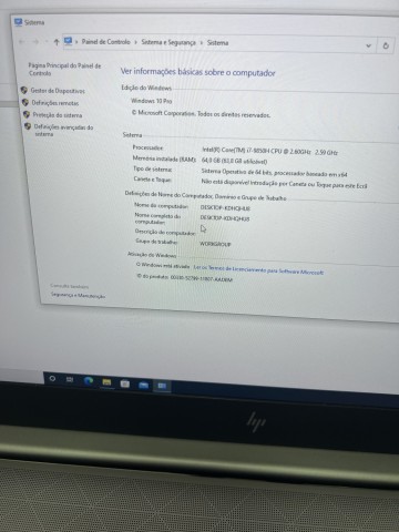 Venda HP Zbook Core i7 9a geração com Nvidia RTX 16GB
