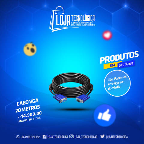 Venda CABO VGA 20 METROS