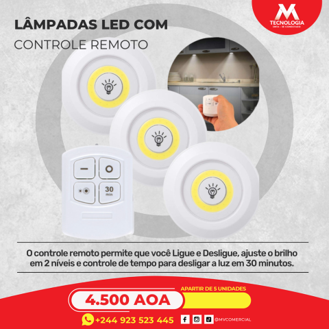 Venda KIT DE LÂMPADA LED COM CONTROLE REOMOTO