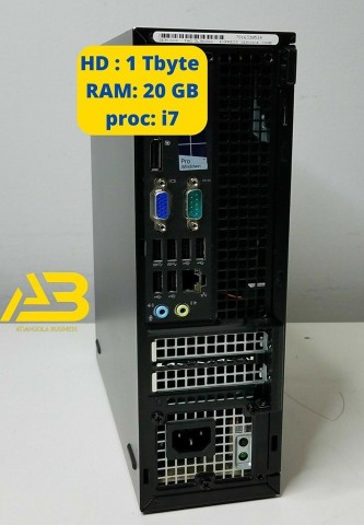 Venda Computador de Mesa Dell Optiplex 9020 core i7 RAM 20GB HD 1 Terá byte disponível