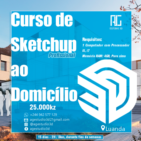 Venda Curso de Sketchup, Lumion e Archicad
