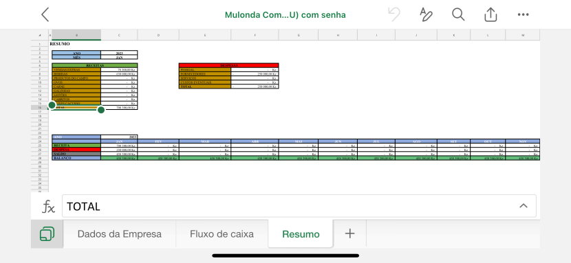 Venda Planilhas em Excel