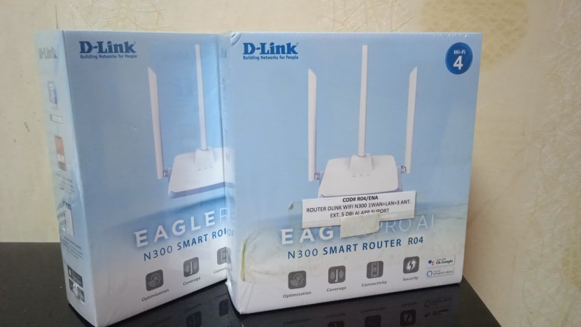 Venda ROUTER DLINK WIFI N300 1WAN+4 LAN + 3 ANT EXT 5 dBi AI APP SUPPORT