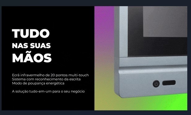 Venda Tv Display Touchscreen 4K LCD - COMO NOVA