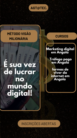 Venda Dinheiro na internet em Angola