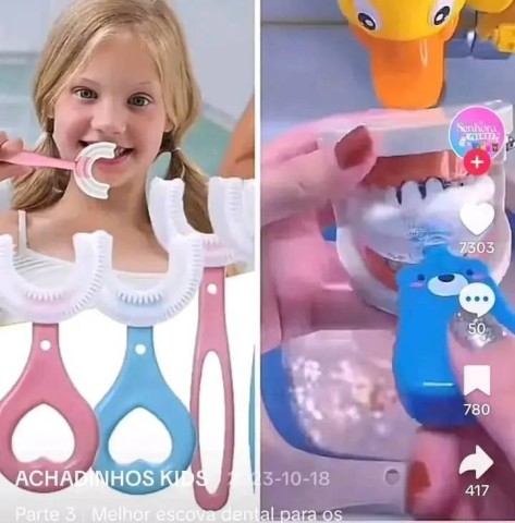 Venda ESCOVA DE DENTE INFANTIL DE SILICONE 360 GRAUS