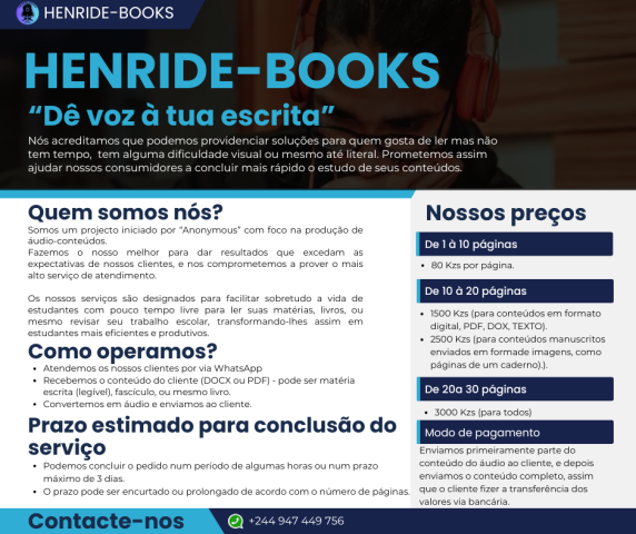 Venda ÁUDIO-LIVROS