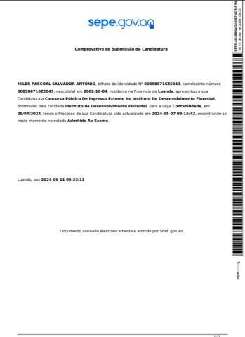 Venda FAZEMOS A SUA CANDIDATURA AO CONCURSO PÚBLICO