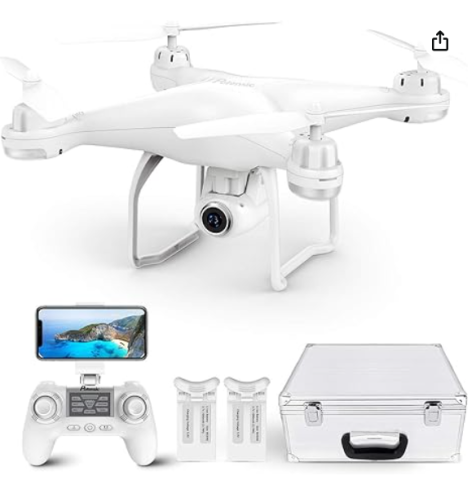 Venda Potensic T25 GPS Drone , FPV RC Drone Cam 1080P, Dual GPS Return Home, Quadcopter - Follow Me, Altitude Hold, Long Control Range, White