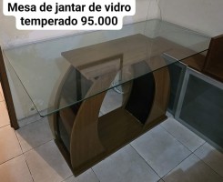 A venda Mesa de Jantar com vidro temperado