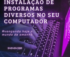 A venda Instalação de programas diversos no computador