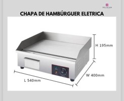 A venda Chapa de Hamburguer Electrica