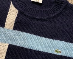 A venda LACOSTE NECK COLORBLOCK SWEAT