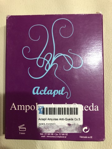 Venda Ampolas anti queda Aclapil