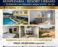 A venda Vende-se imediatamente Resorte / Hospedaria + lote adjacente murrado.