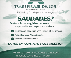 A venda Serviço de Mudanças, Embalagens, Transporte e Armazenamento.
