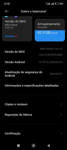 Venda Redmi Note 13 128GB Impecável MIUI 14 + Capa Brinde